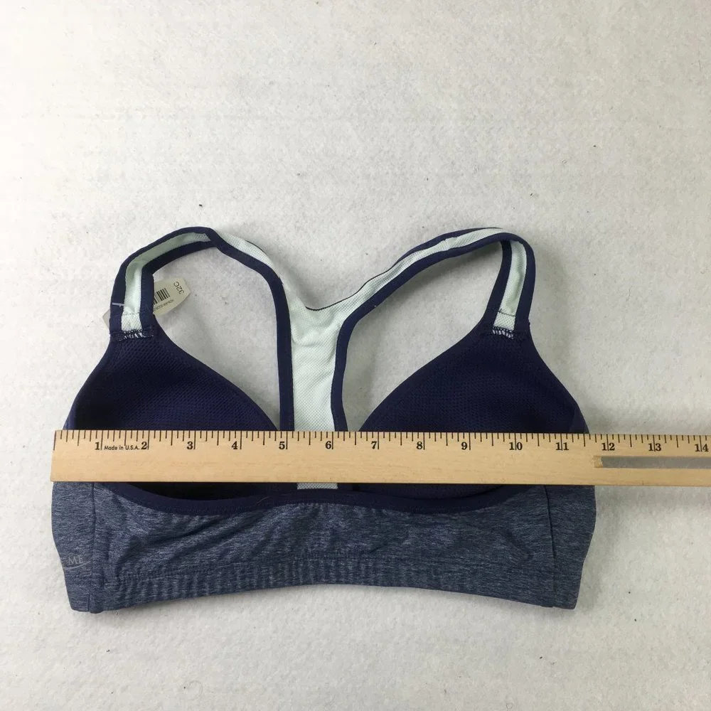 Adore Me Bra Womens 32C Blue Sports Bra Lightweight Gym Workout Yoga Casual